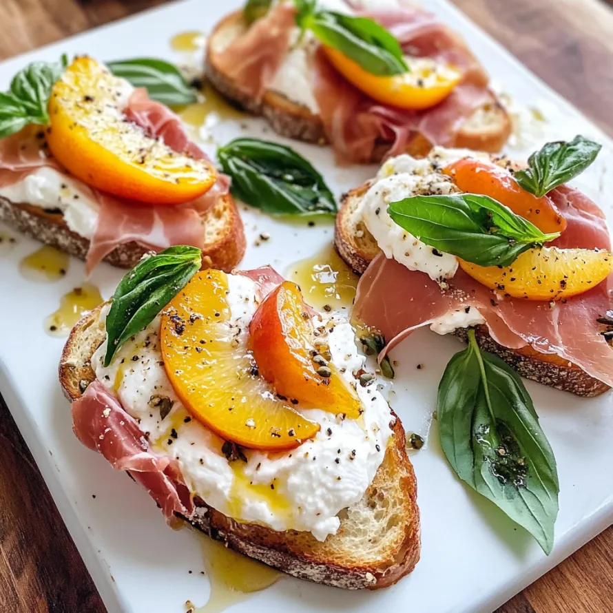 A plate of toasted bread with white cheese and tomatoes.