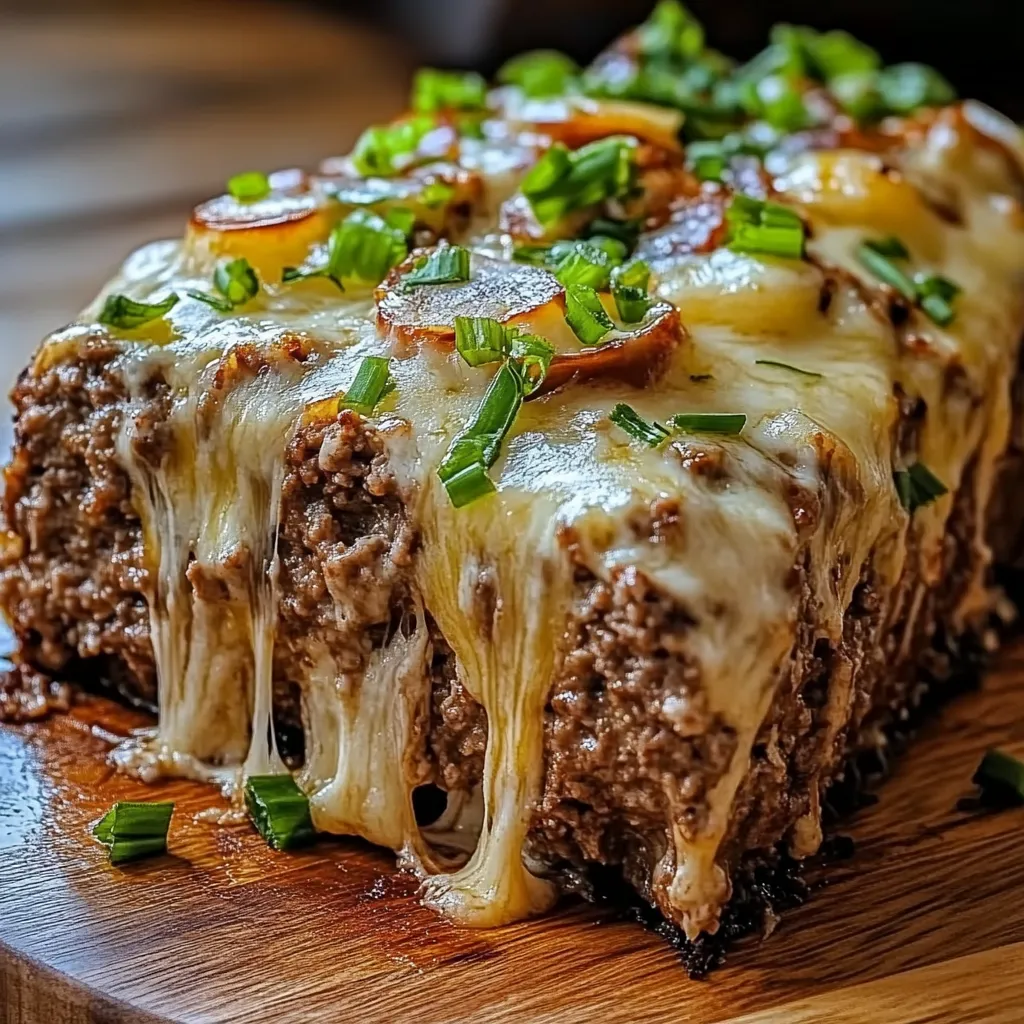 A piece of meat with cheese on top.