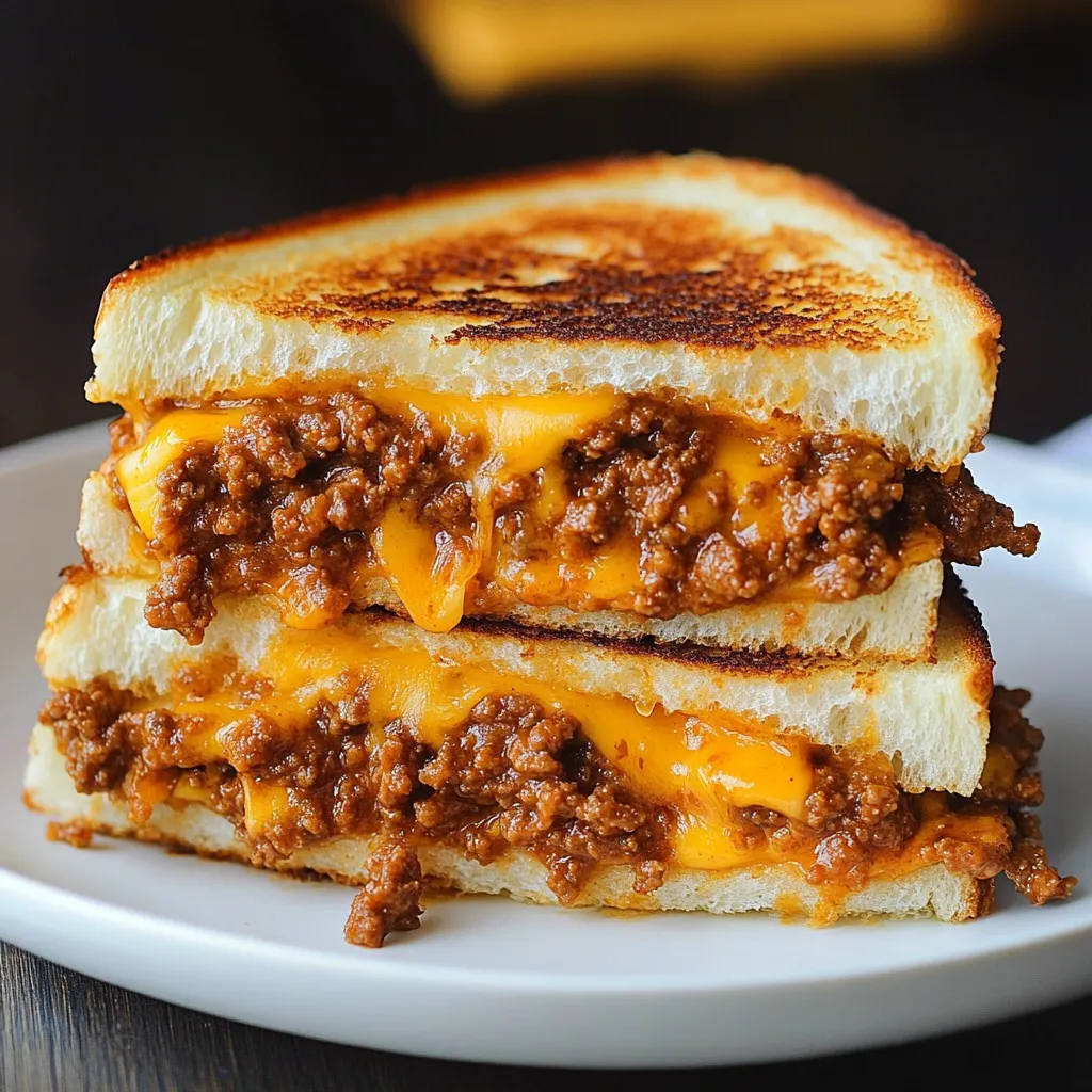 Sloppy Joe Grilled Cheese