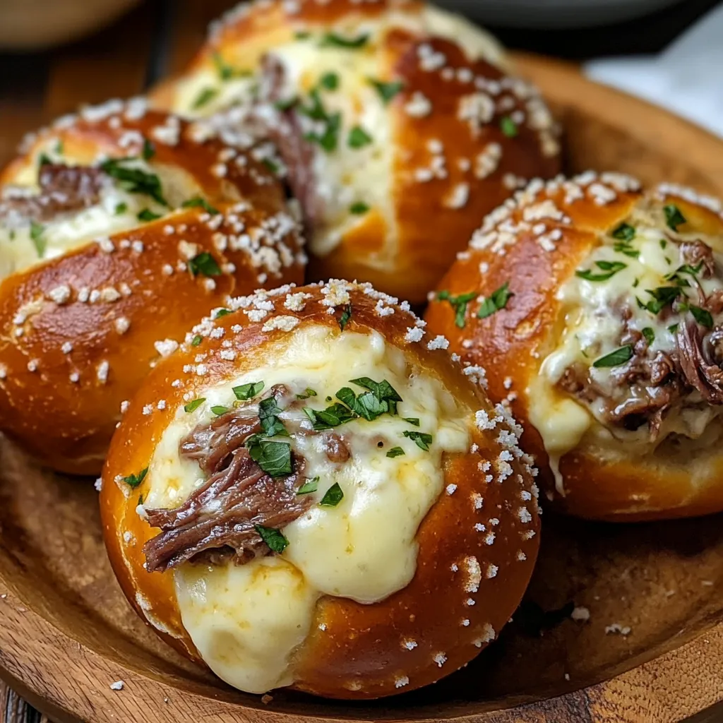 A plate of meatballs with cheese on top.
