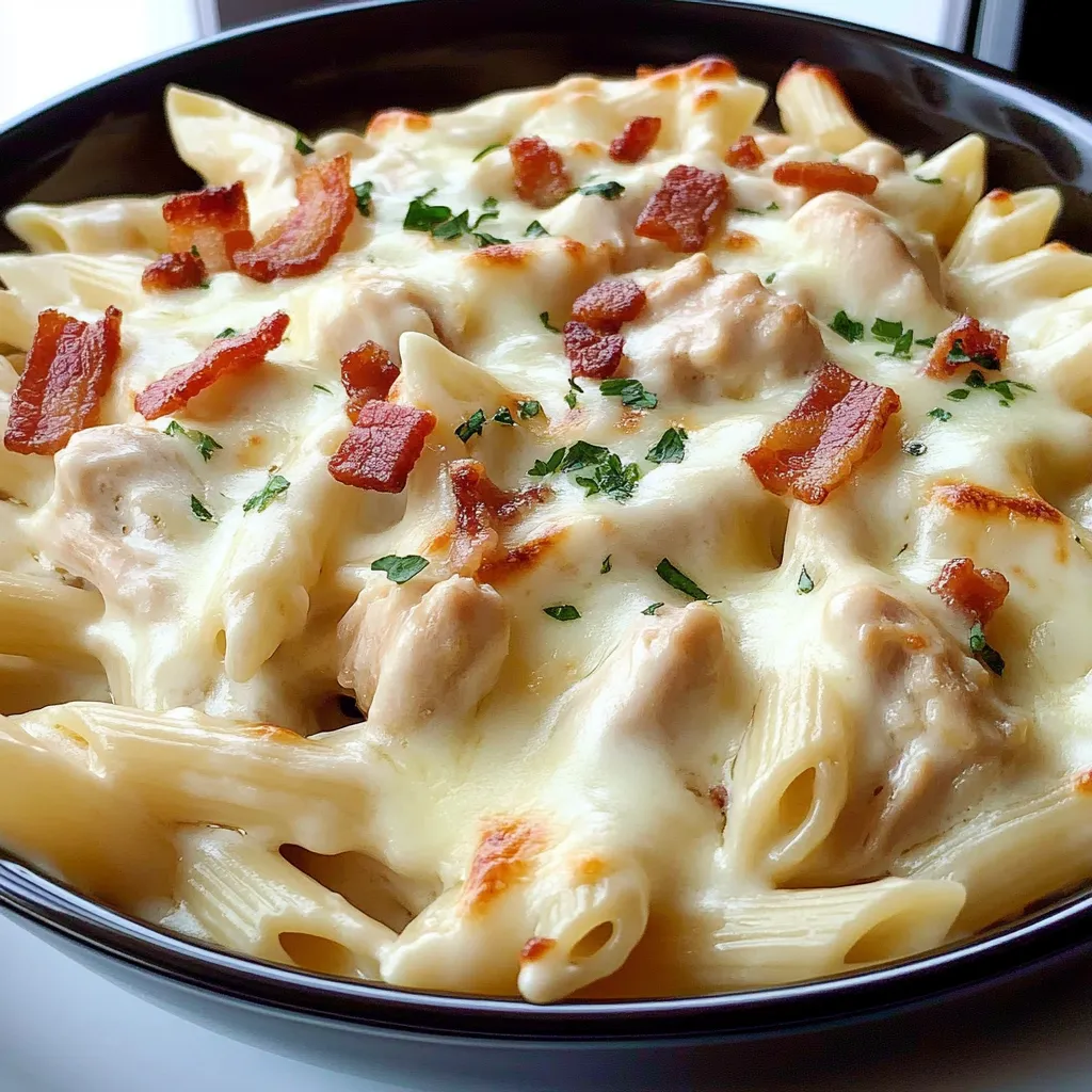 Chicken Bacon Ranch Pasta Bake