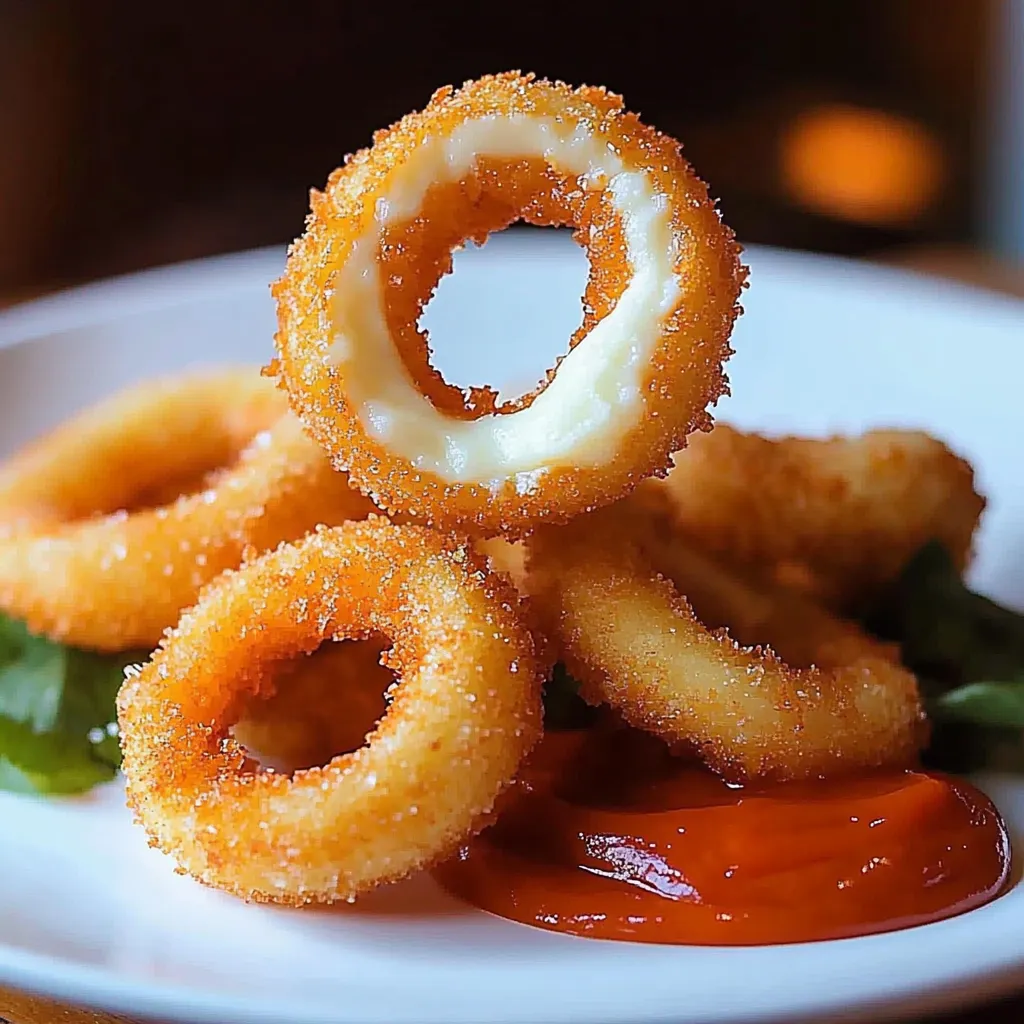 Mozzarella Stick Onion Rings