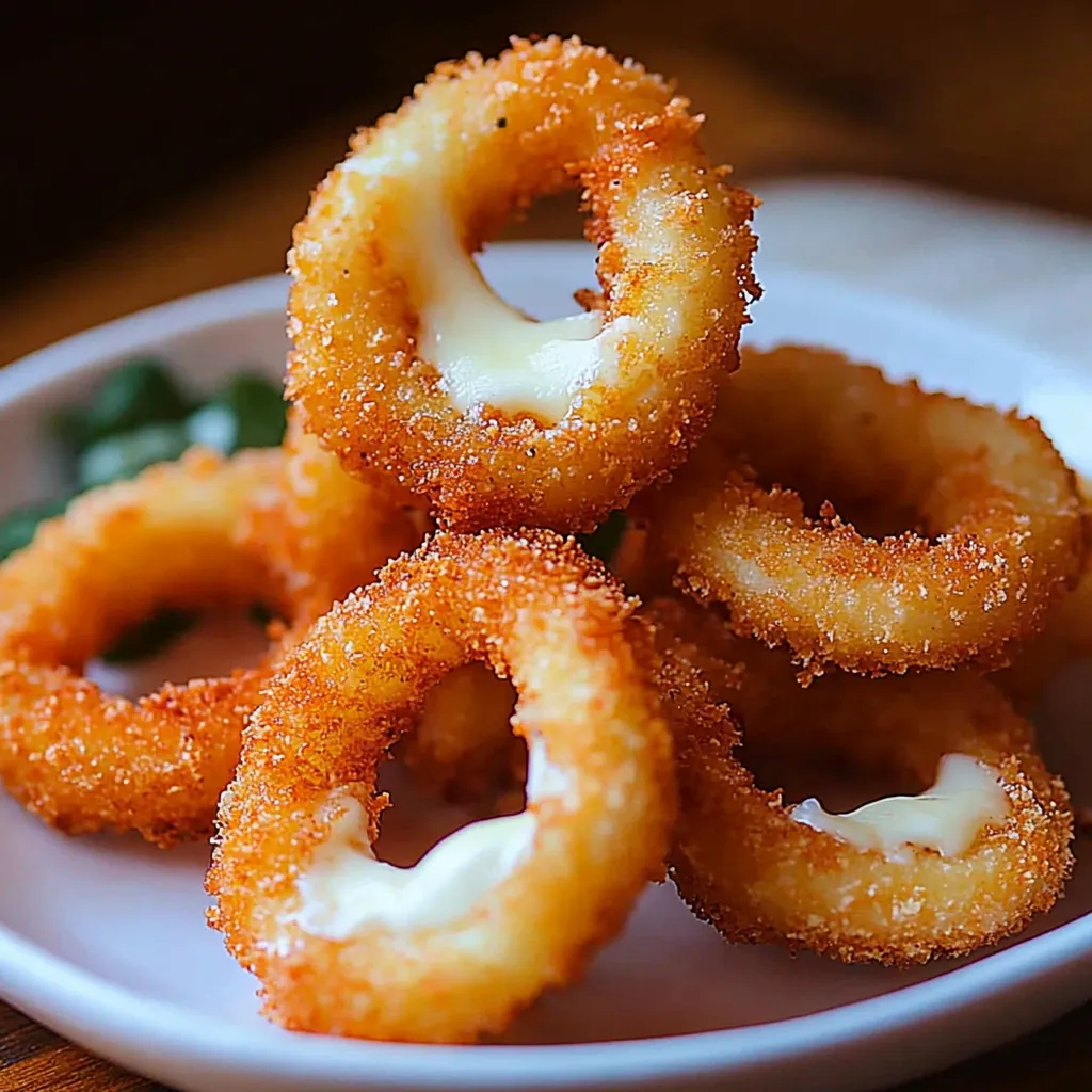 A plate of onion rings.