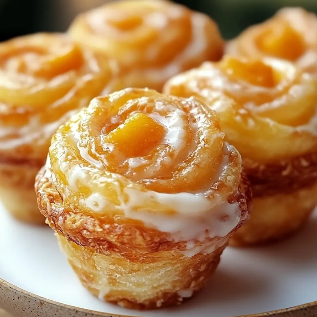 Peach Pie Cruffins