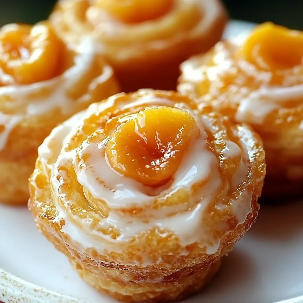 Three pastries with a yellow filling.