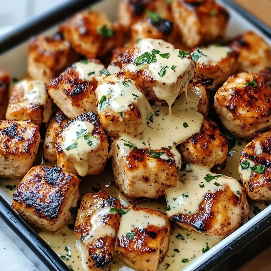 A pan of meat covered in sauce.