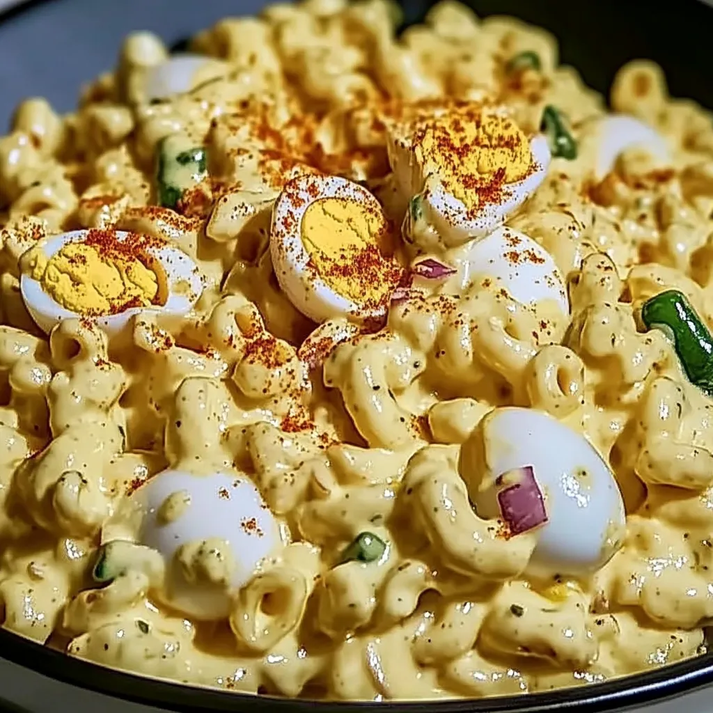 Deviled Egg Macaroni Salad