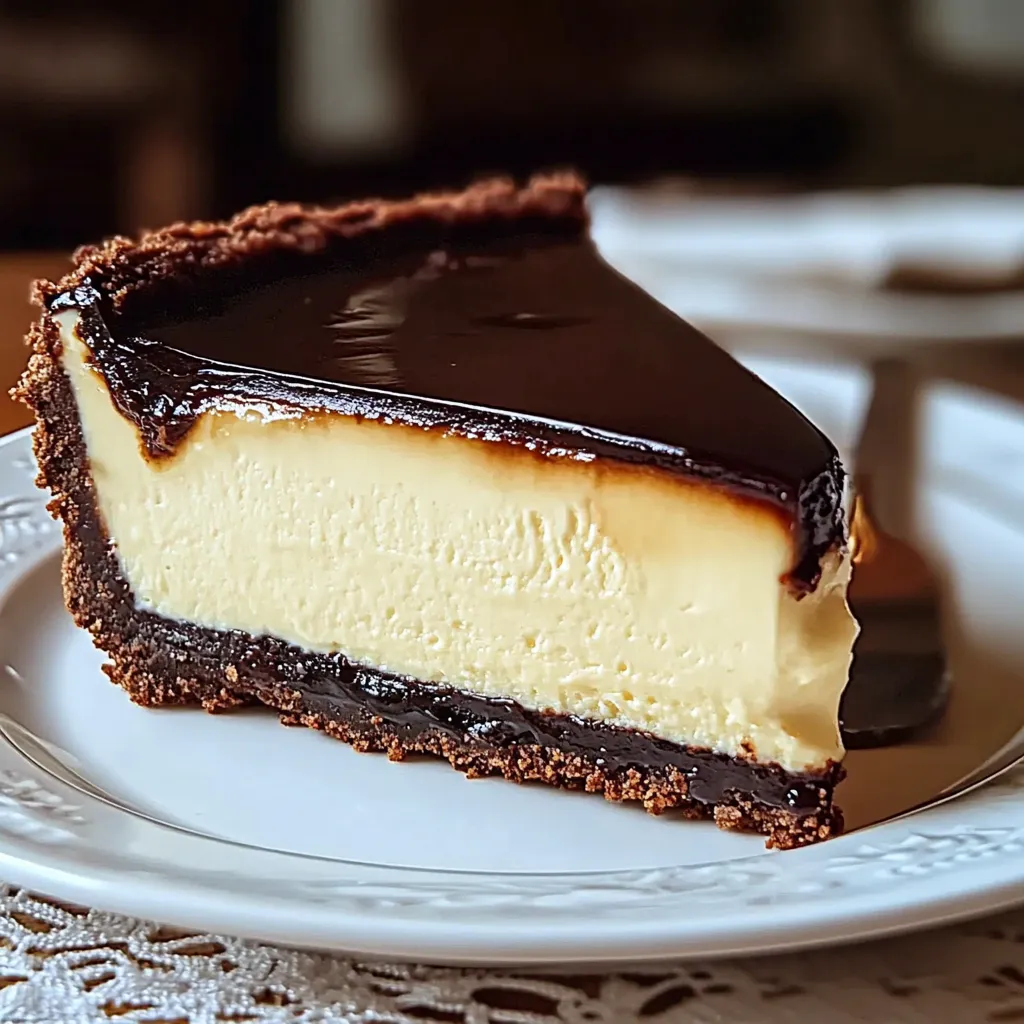 Boston Cream Pie Cheesecake