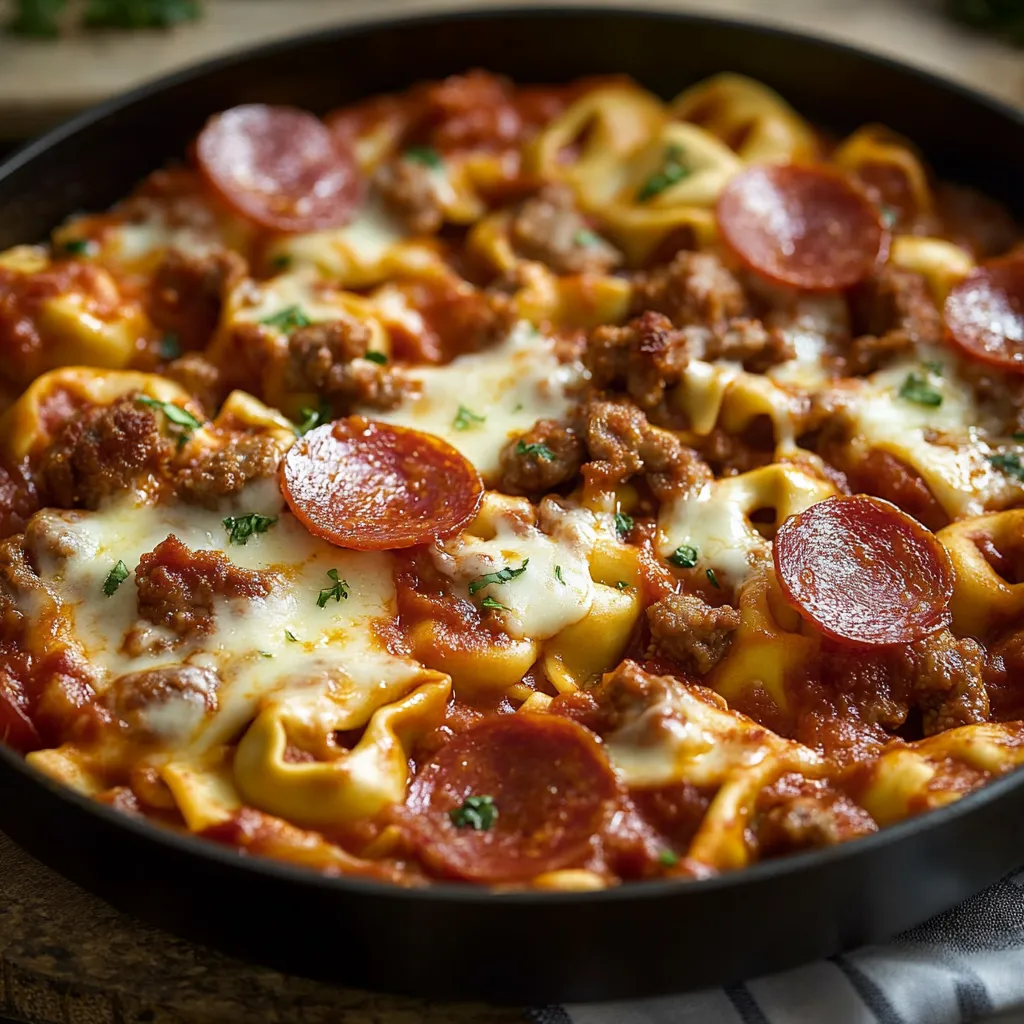 Meat Lover's Tortellini Skillet