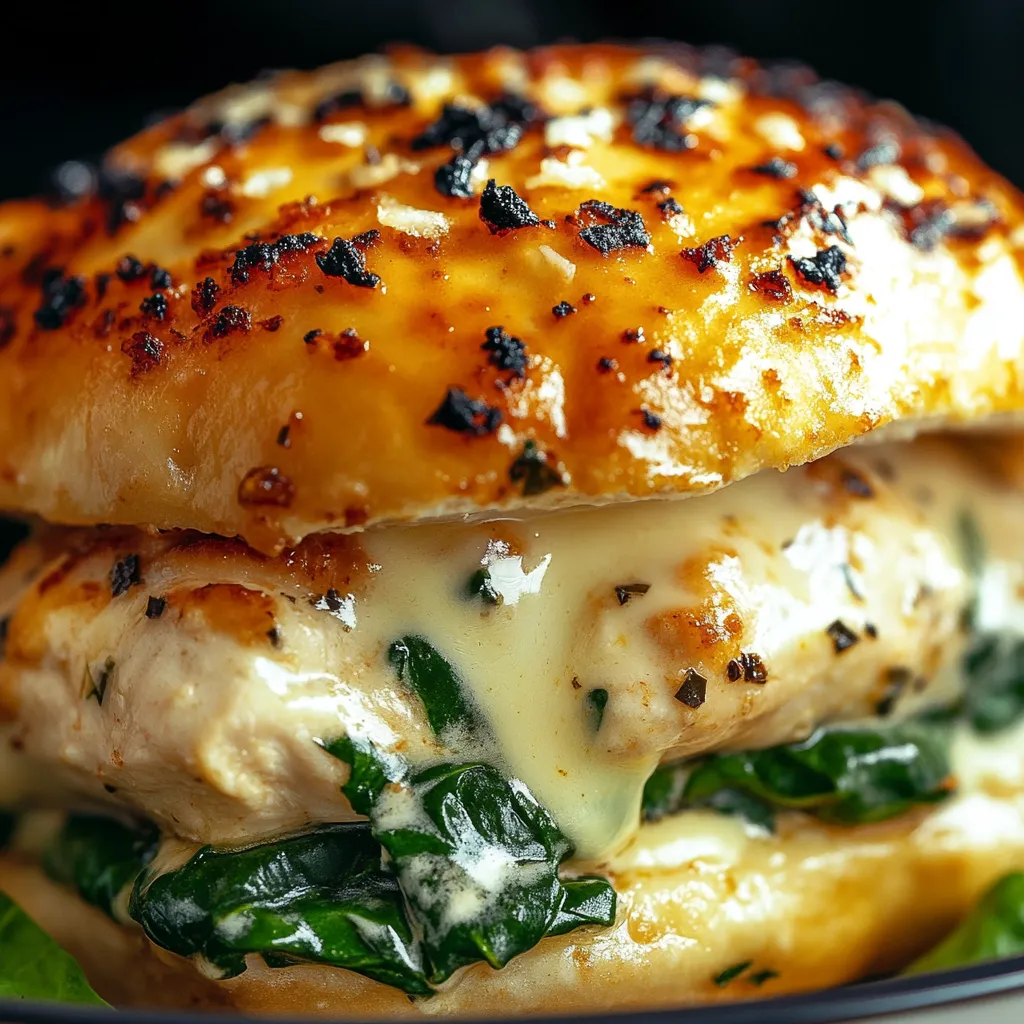 White Cheddar Spinach Chicken Delight