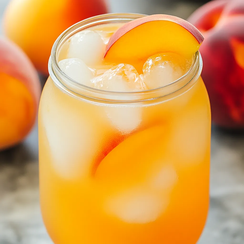 Refreshing Peach Lemonade