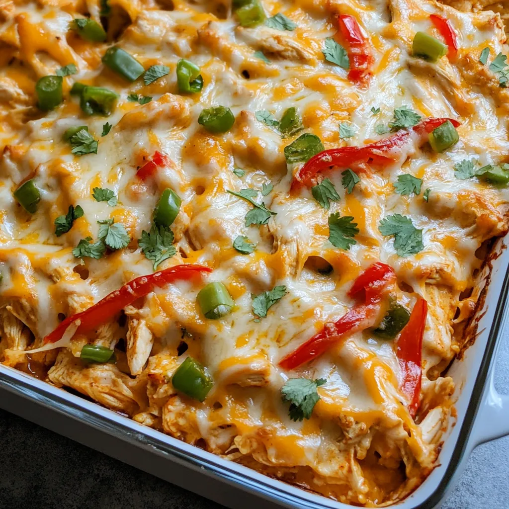 A pan of food with peppers and cheese.
