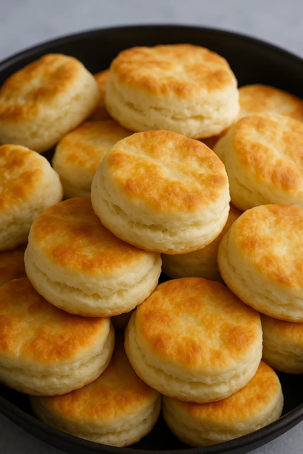 A stack of biscuits.