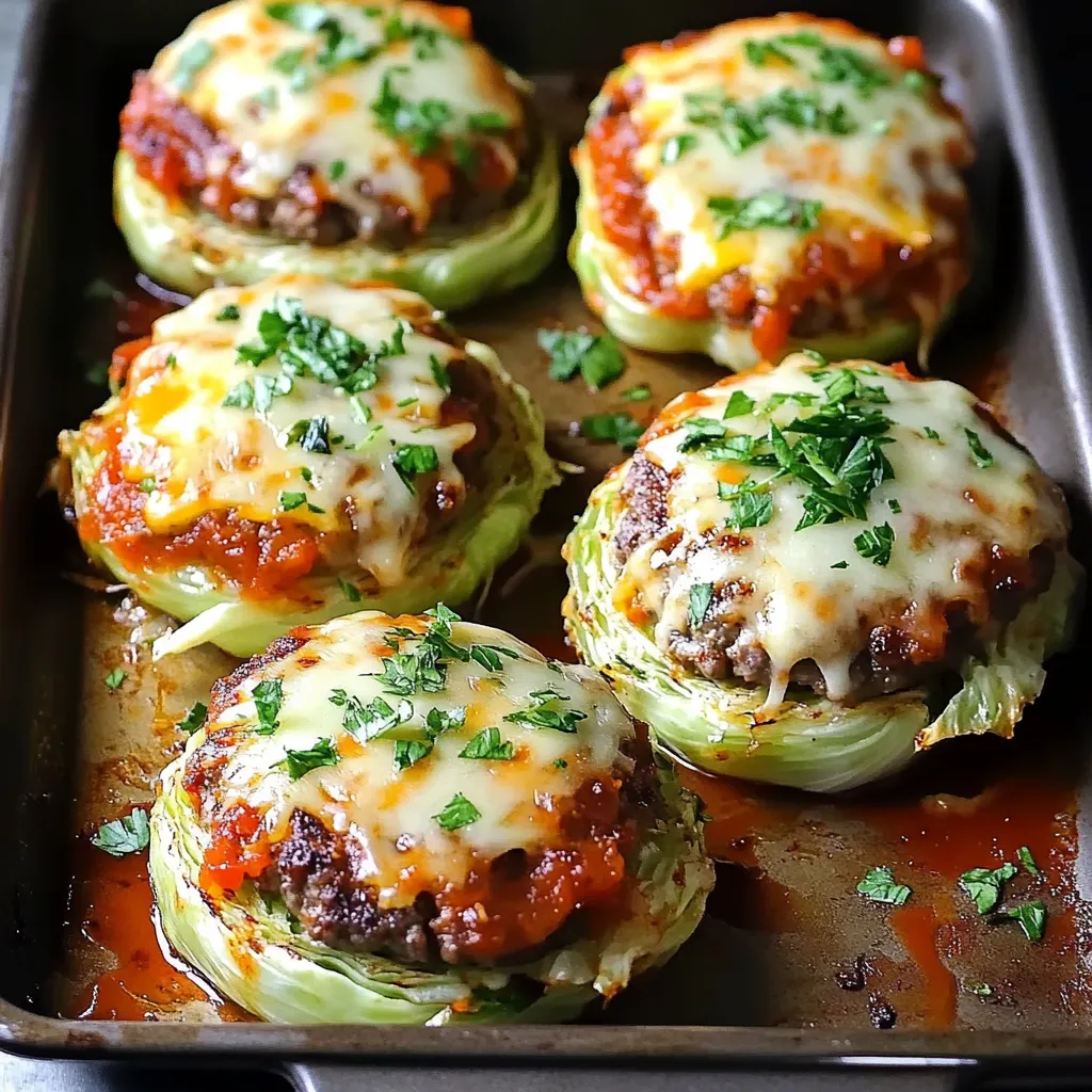 Oven-Baked Cabbage Burgers