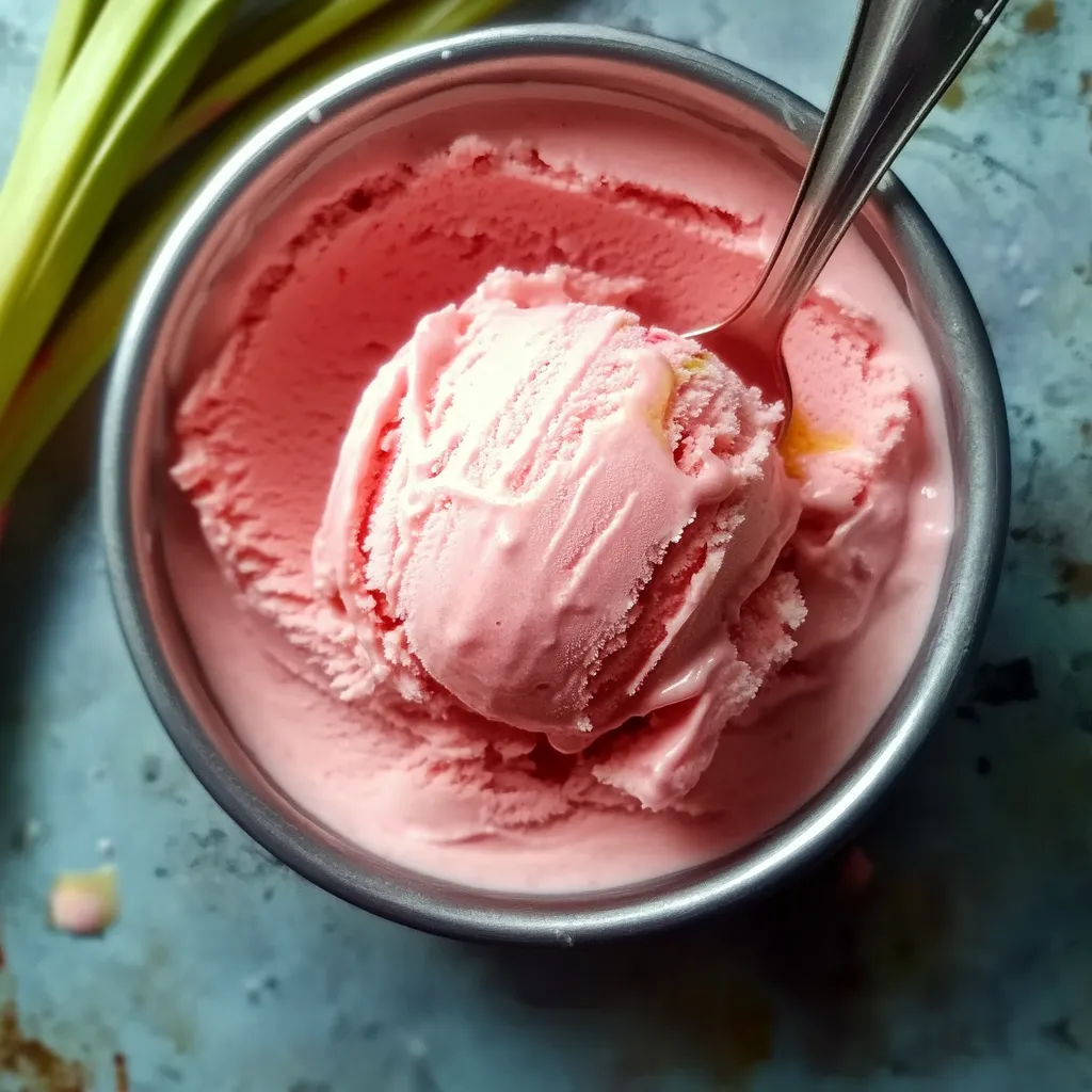 A bowl of pink ice cream.