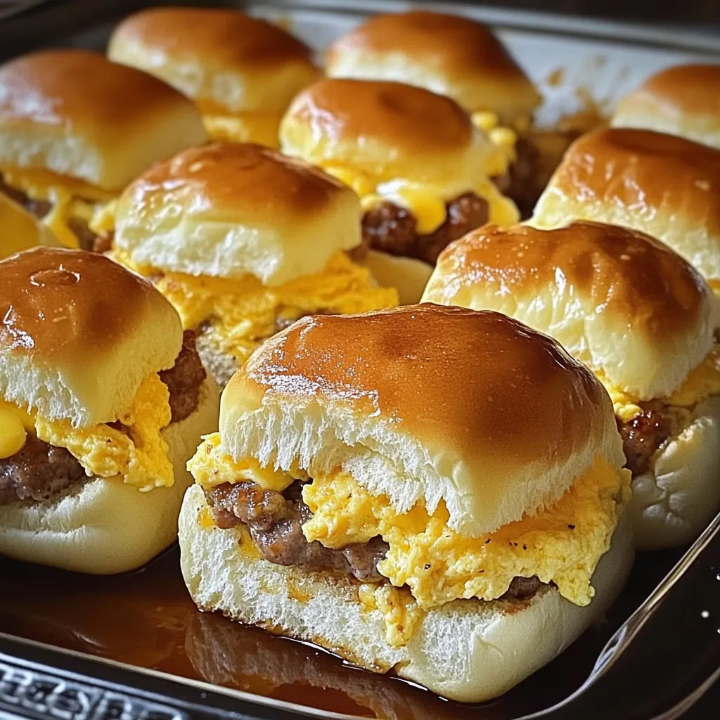 Sausage Egg Cheese Sliders