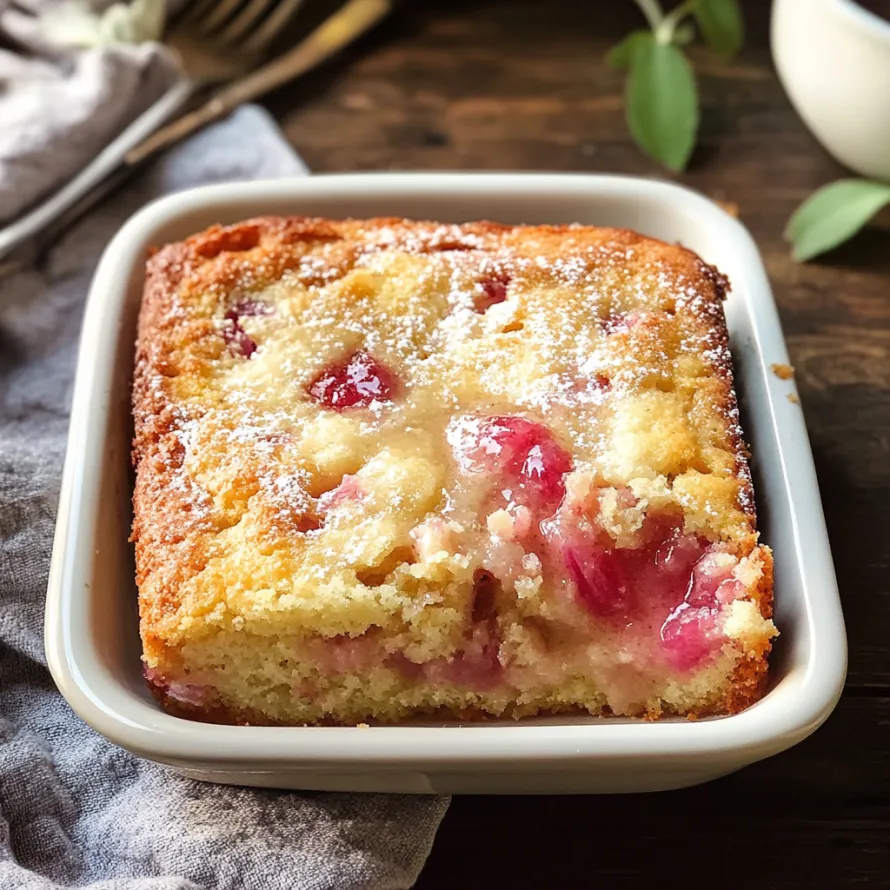 A slice of cake with fruit on top.