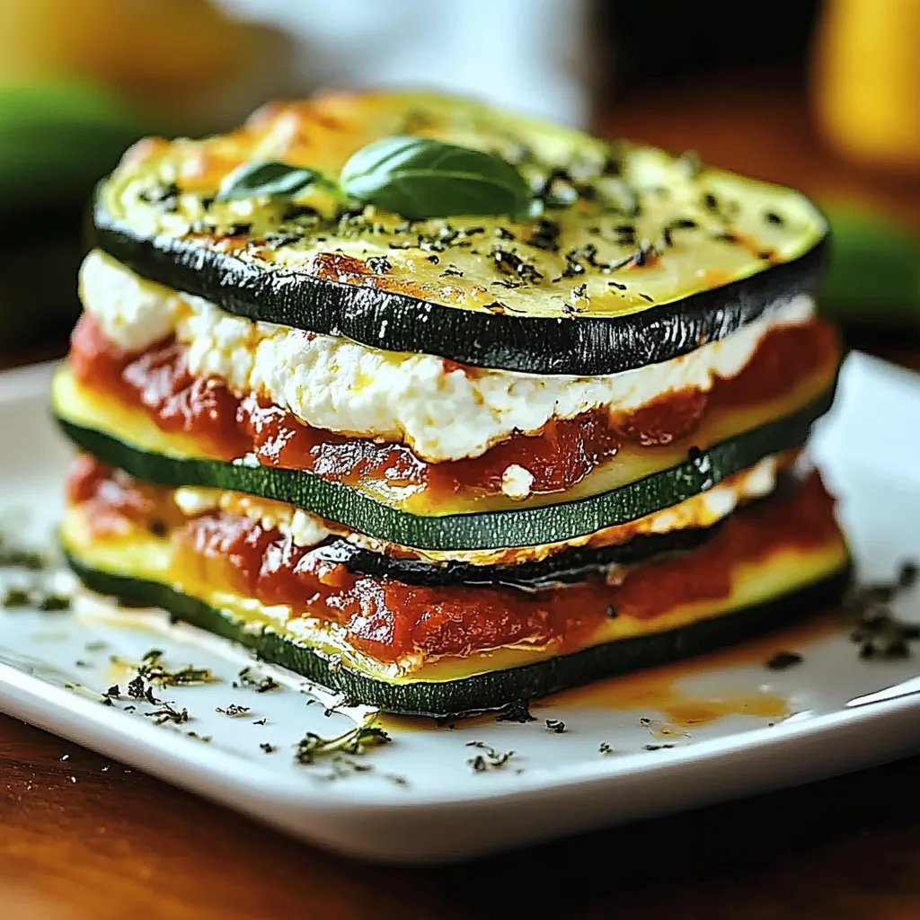 Layered Zucchini Ricotta Melts