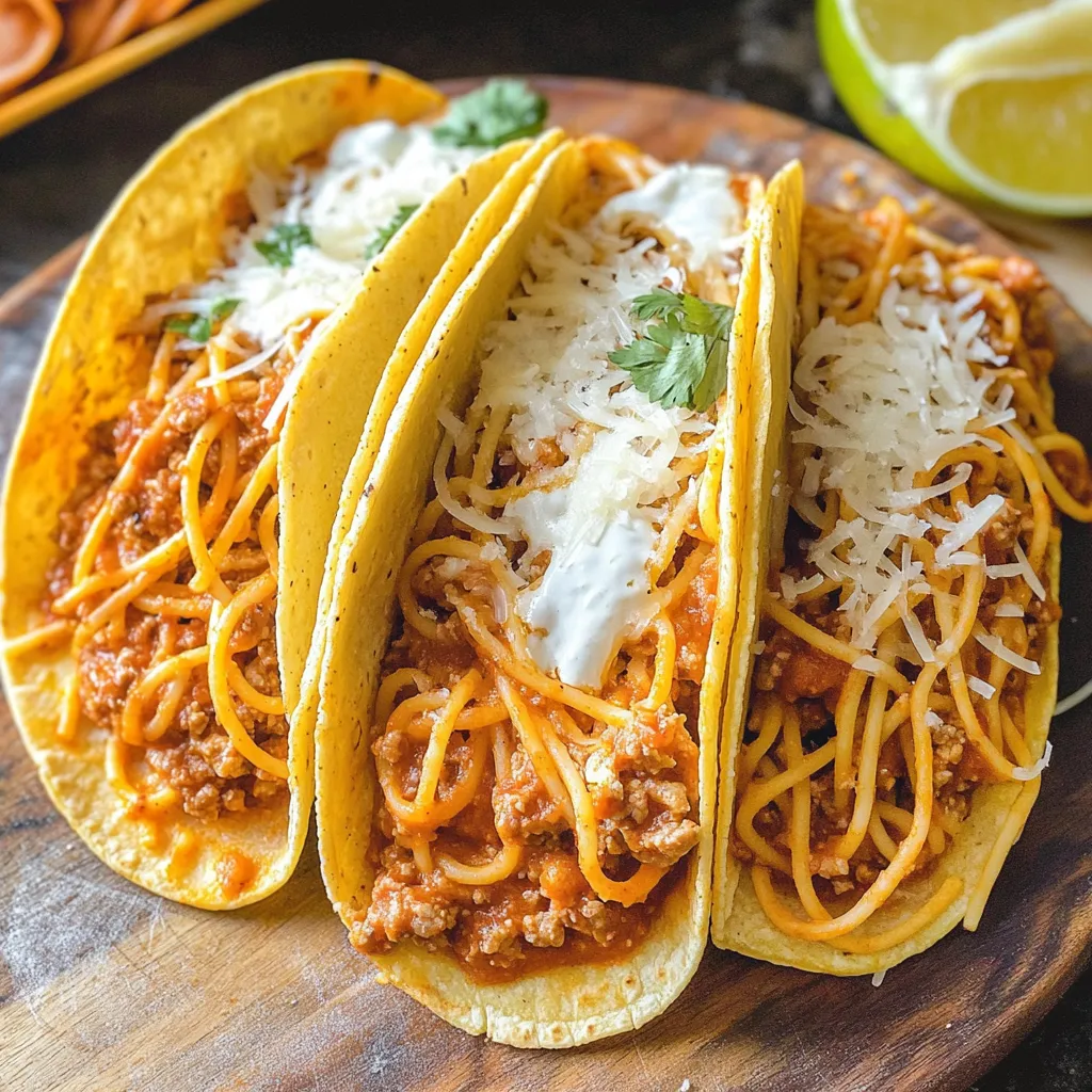 Spaghetti Tacos