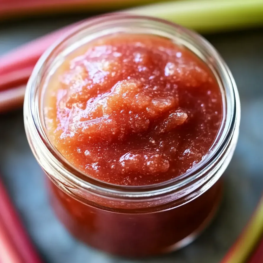 A jar of jam with a spoon in it.