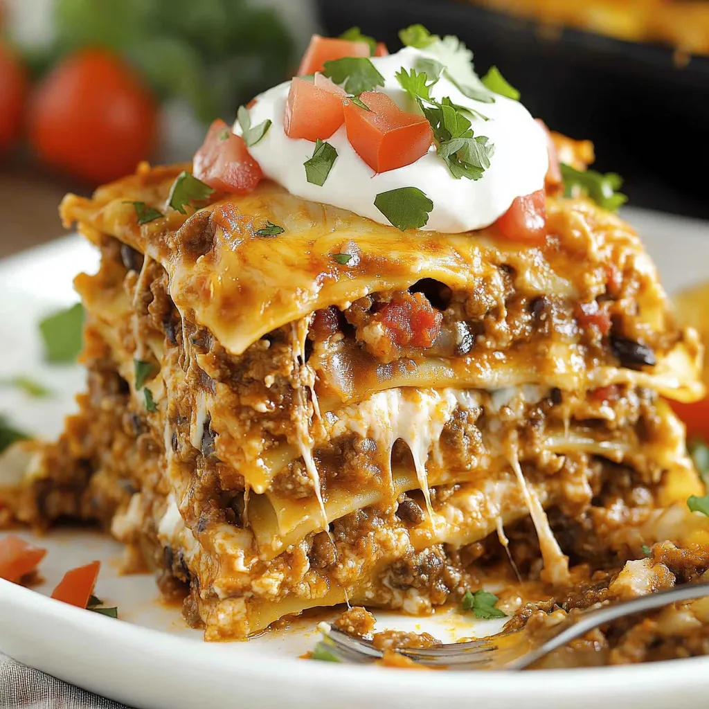 A plate of food with a fork on it.