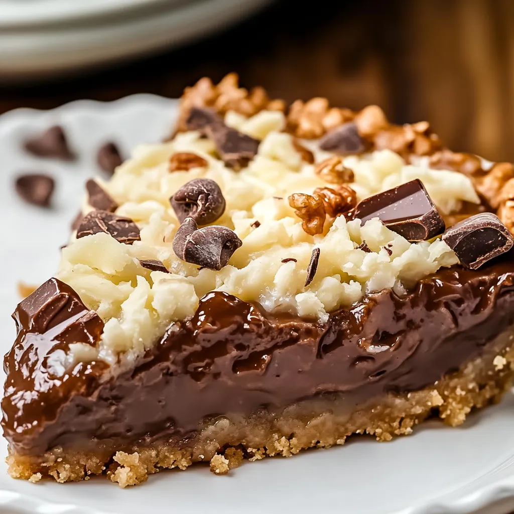 No-Bake German Chocolate Pie