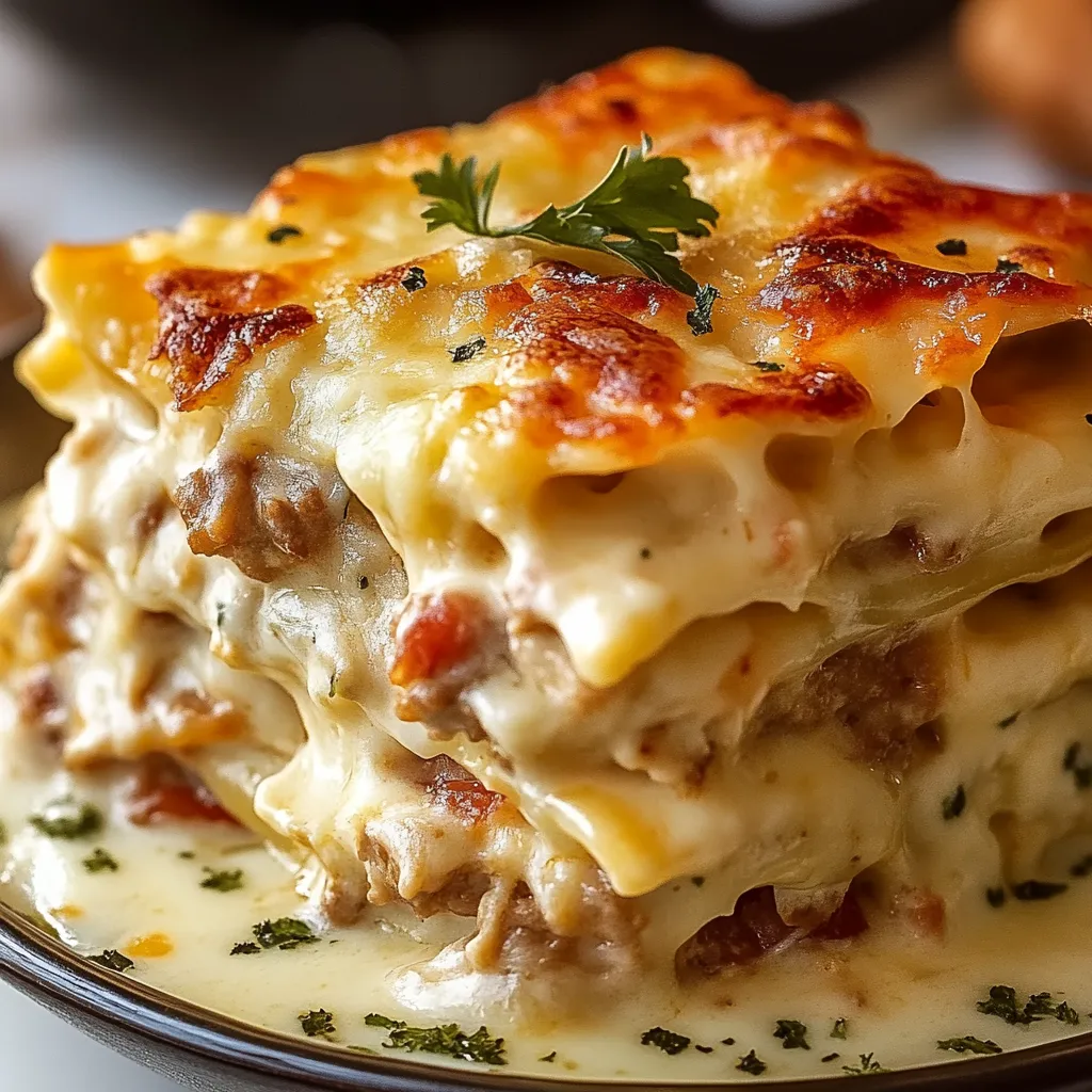 A plate of food with a white sauce.