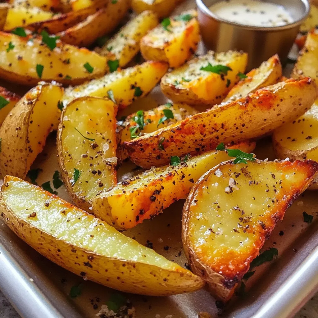 Crispy Baked Potato Wedges Recipe
