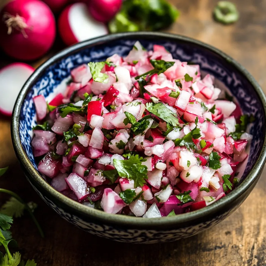 A bowl of sliced red onions.