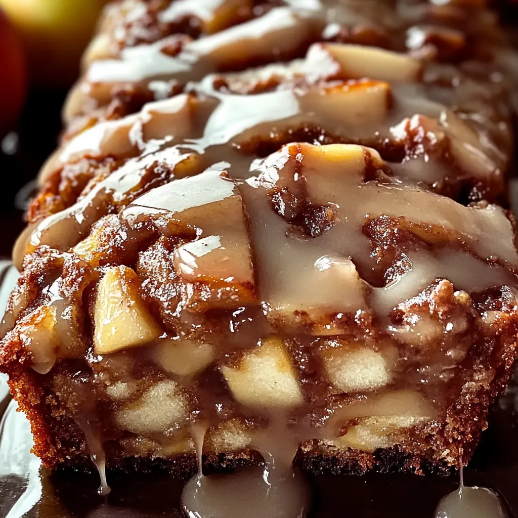 A slice of cake with caramel drizzled on top.