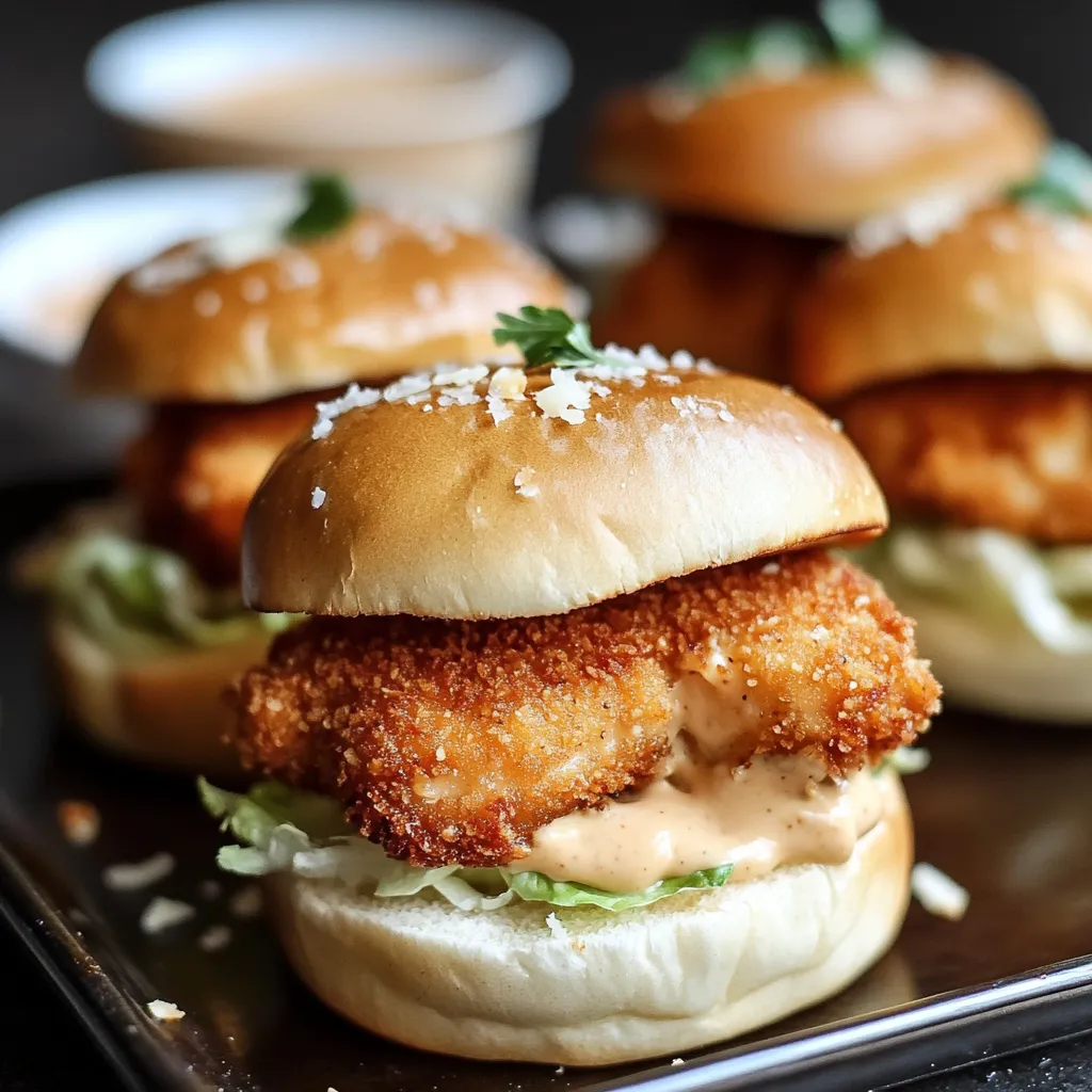 A plate of fish sandwiches with lettuce and tomato.