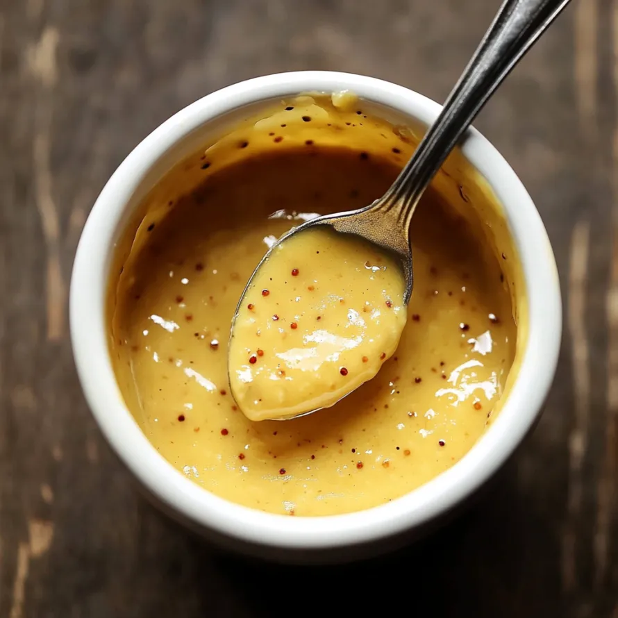A spoon in a bowl of soup.