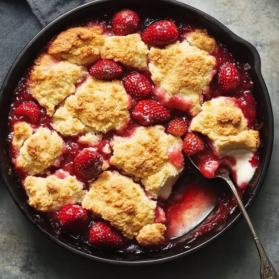 A bowl of strawberry shortcake.