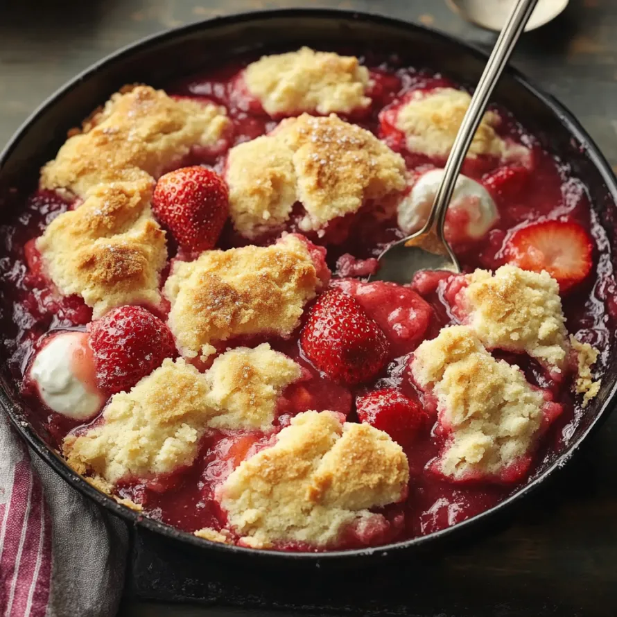 A bowl of strawberry shortcake.