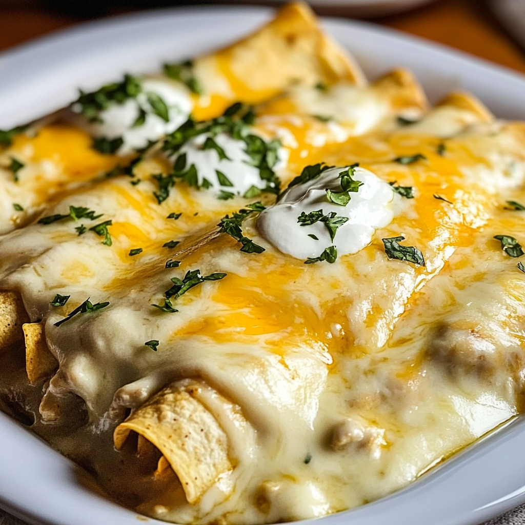 A plate of nachos with white cheese and green onions.