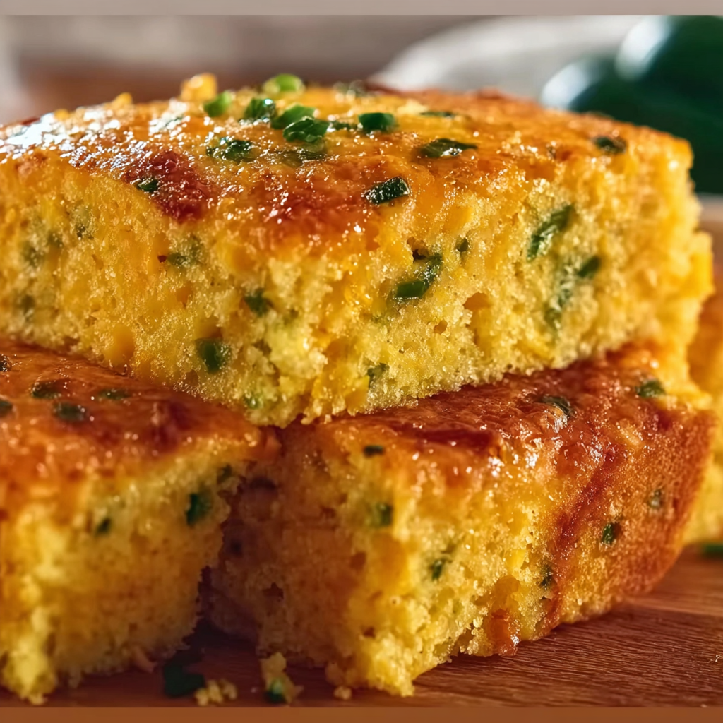 A slice of cake with green herbs on top.
