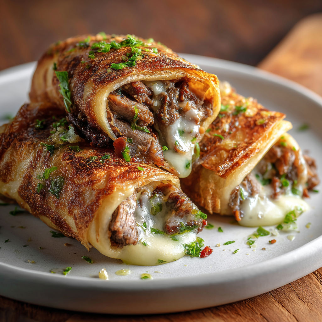 A plate of meat and cheese filled pastries, also known as empanadas, are served on a wooden table.