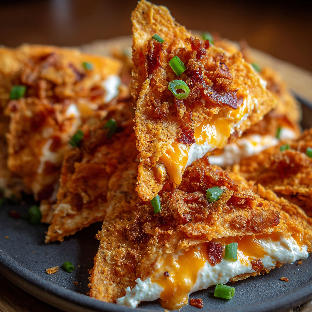 A plate of bacon and cheese bites, also known as bacon and cheese crisps, is displayed on a table.