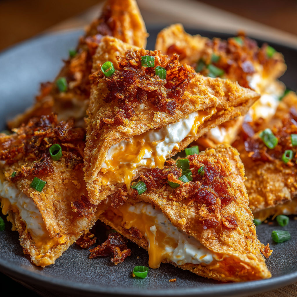 A plate of bacon and cheese bites, also known as bacon and cheese crisps, is served on a dining table.