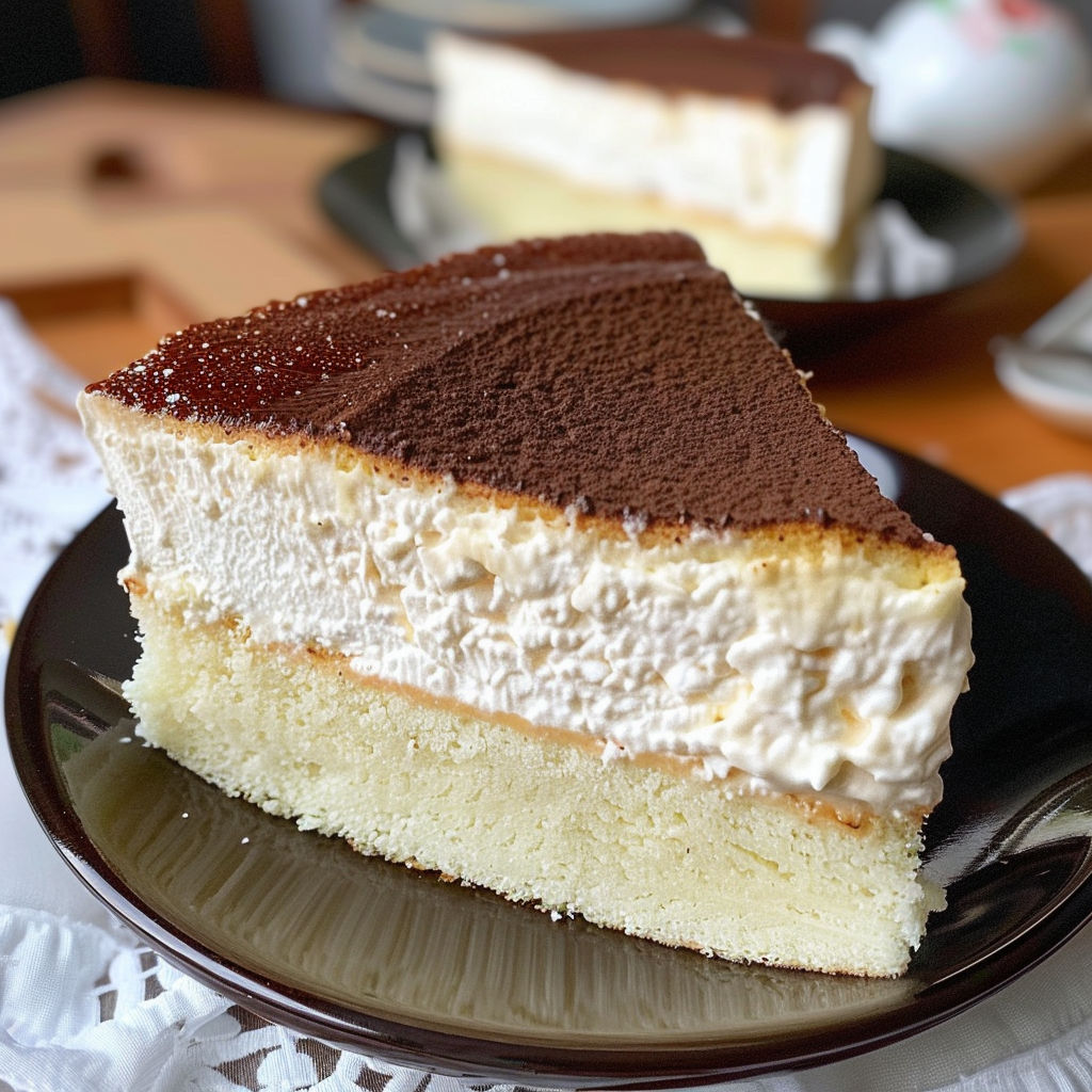 A slice of chocolate cake with white frosting on a plate.