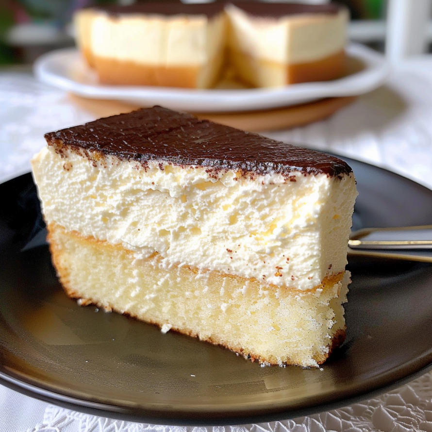 A slice of chocolate cake with white frosting on a plate.