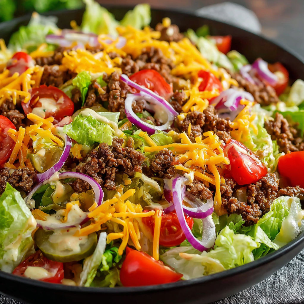 A delicious salad with lettuce, tomatoes, and cheese, served in a black bowl.