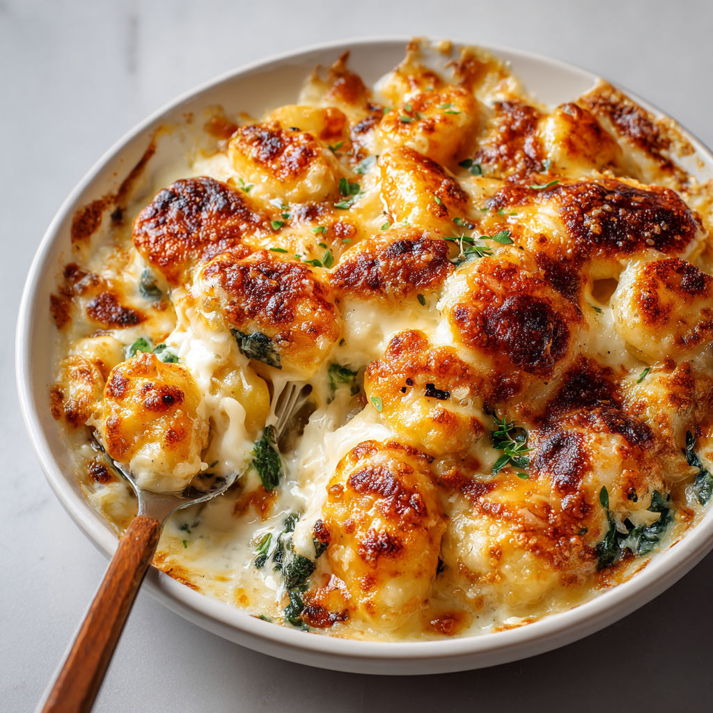 A bowl of cheesy pasta with a wooden spoon in it.