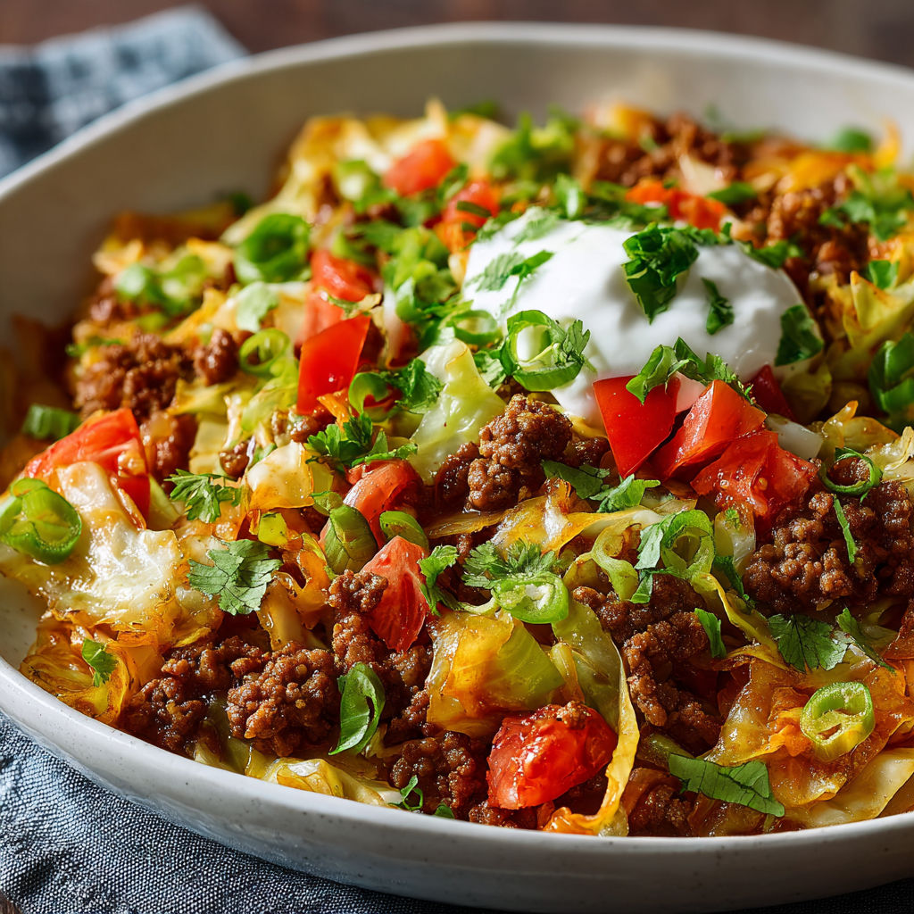 A bowl of Mexican food with a dollop of sour cream on top.