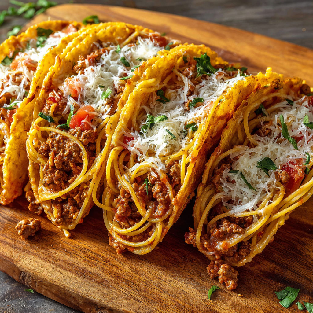 A delicious meal of spaghetti with meat sauce and tomatoes.