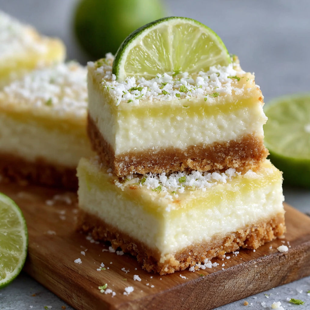 A slice of cake with a lime wedge on top.