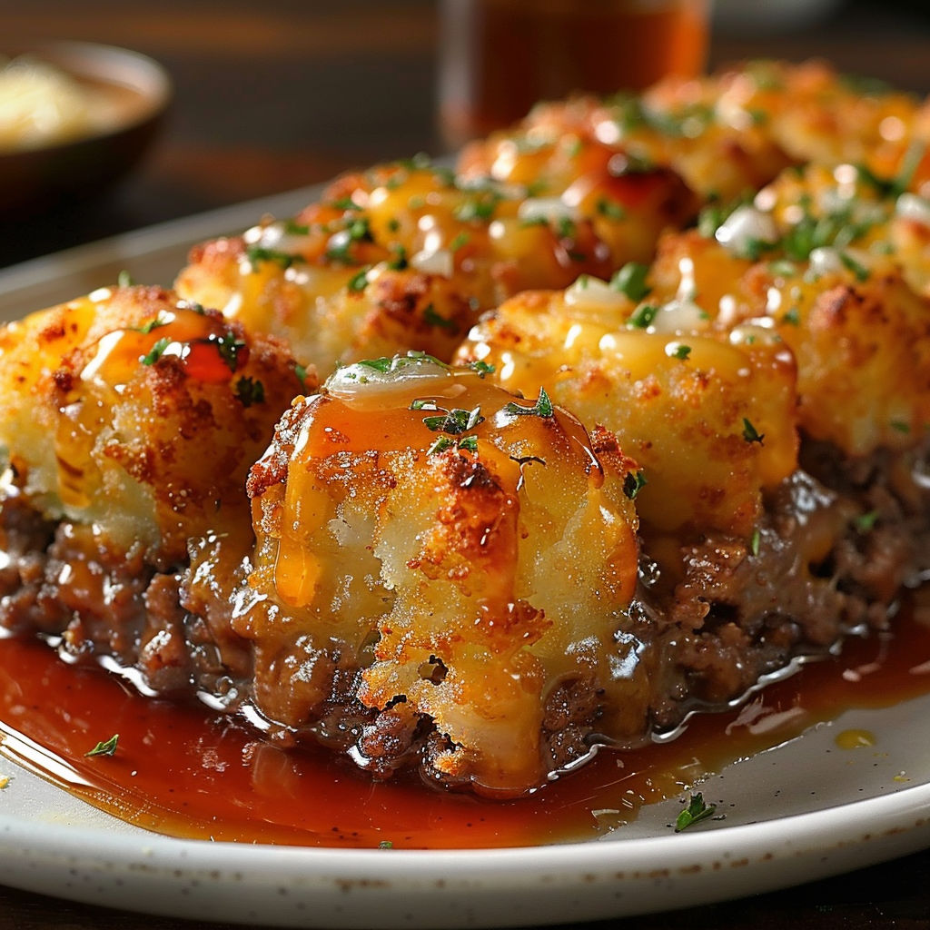 A plate of food with the name "Crispy Potatoes" written on it.