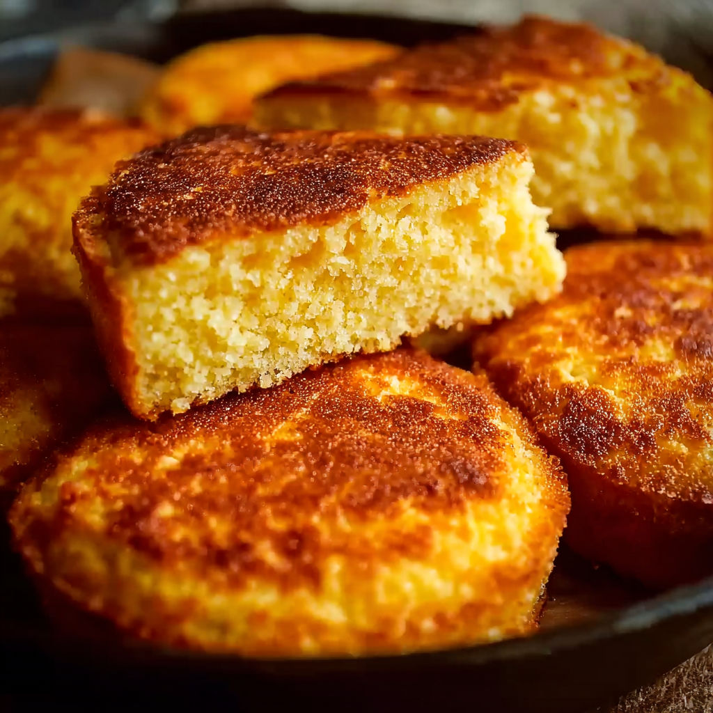 A pan of golden brown biscuits with a crispy crust.