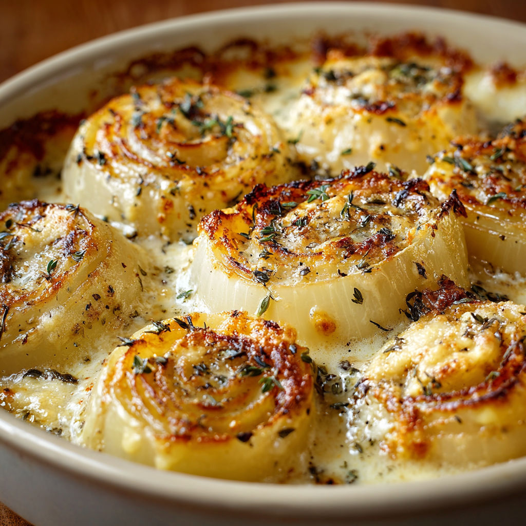 A bowl of food with the recipe name "Rolled Cabbage" on it.
