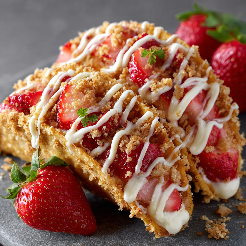 A slice of strawberry shortcake with whipped cream and strawberries on top.